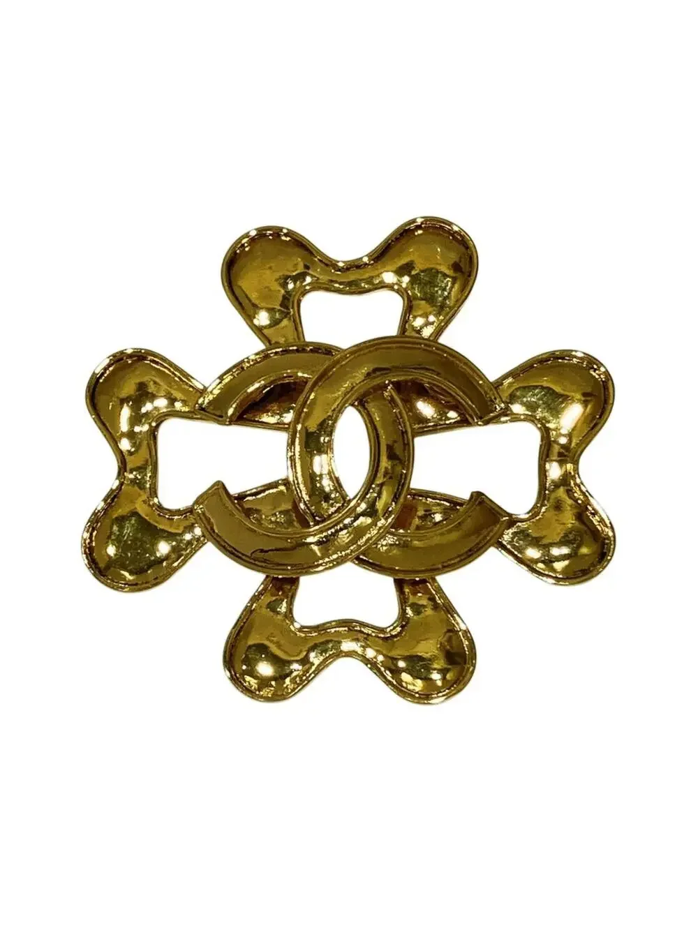 Chanel Cc Logo Brooch Metal #343235C72B